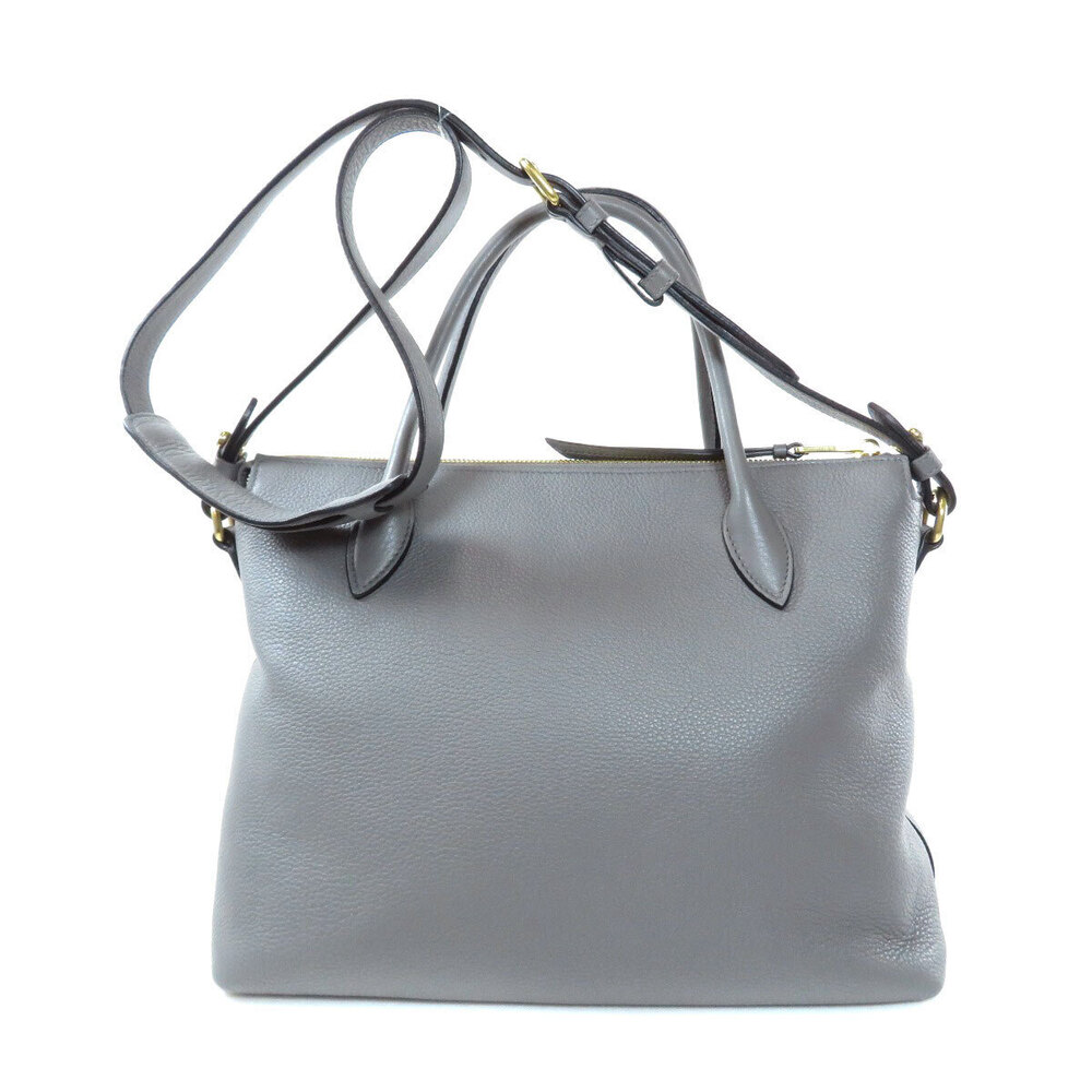 Prada Dual Strap Convertible Open Tote Vitello Daino gray - Picture 2 of 11